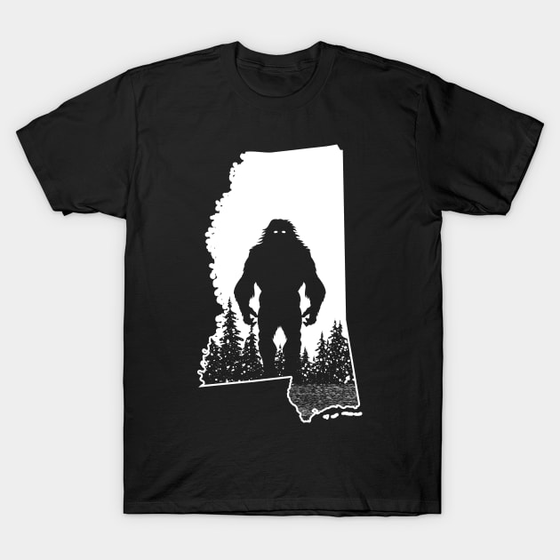 Mississippi Bigfoot T-Shirt by Tesszero